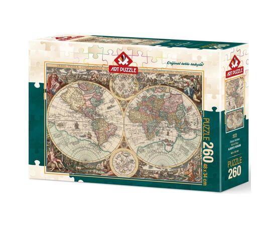 Пазл ART PUZZLE Мапа світу, 260 елементів (4276)