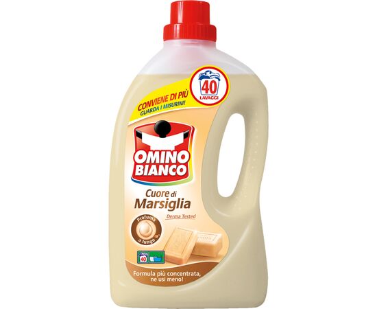 Гель для стирки Omino Bianco Cuore di Marsiglia Сердце Марселя 2 л (8003650010742)