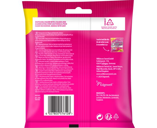 Бритва Wilkinson Sword Extra 2 Essentials Beauty 5+2 шт. (4027800576128), изображение 2 Бритва Wilkinson Sword Extra 2 Essentials Beauty 5+2 шт. (4027800576128), изображение 2
