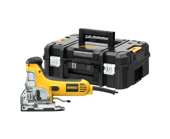 Электролобзик DeWALT 701 Вт, 800 - 3100 ход/мин, 2.6 кг, кейс TSTAK (DW333KT), изображение 2 Электролобзик DeWALT 701 Вт, 800 - 3100 ход/мин, 2.6 кг, кейс TSTAK (DW333KT), изображение 2