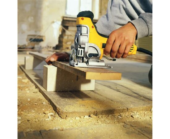 Электролобзик DeWALT 701 Вт, 800 - 3100 ход/мин, 2.6 кг, кейс TSTAK (DW333KT), изображение 5 Электролобзик DeWALT 701 Вт, 800 - 3100 ход/мин, 2.6 кг, кейс TSTAK (DW333KT), изображение 5