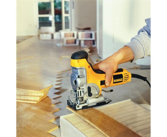 Электролобзик DeWALT 701 Вт, 800 - 3100 ход/мин, 2.6 кг, кейс TSTAK (DW333KT), изображение 7 Электролобзик DeWALT 701 Вт, 800 - 3100 ход/мин, 2.6 кг, кейс TSTAK (DW333KT), изображение 7