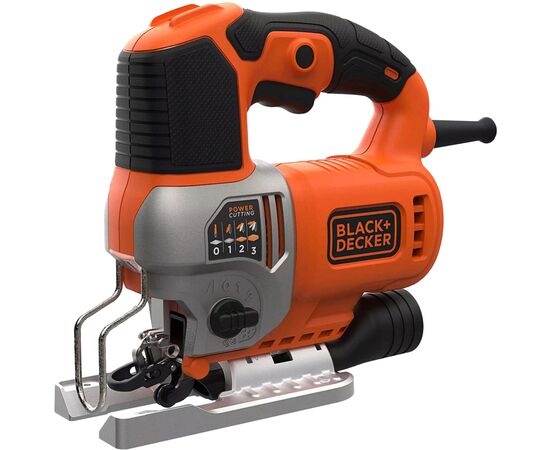 Электролобзик Black&Decker 50 Вт, 1000 - 3100 ход/мин, 2.2 кг, кейс (BES610K), изображение 2 Электролобзик Black&Decker 50 Вт, 1000 - 3100 ход/мин, 2.2 кг, кейс (BES610K), изображение 2