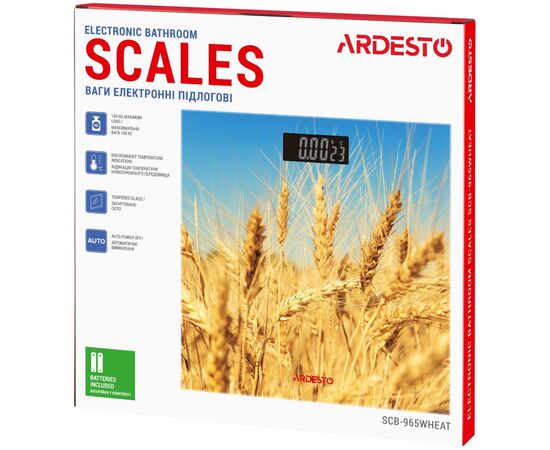 Весы напольные Ardesto SCB-965WHEAT, изображение 4 Весы напольные Ardesto SCB-965WHEAT, изображение 4