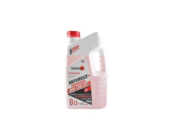 Антифриз NOWAX RED G12 концентрат 5кг (NX05004)