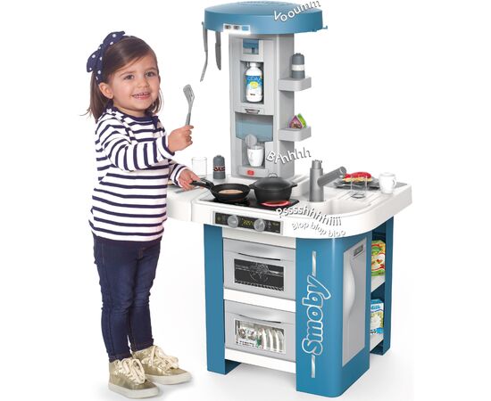 Игровой набор Smoby Интерактивная кухня Тек Эдишн со звуковыми и световыми эффектами, 35 аксессуаров (311052), изображение 4 Игровой набор Smoby Интерактивная кухня Тек Эдишн со звуковыми и световыми эффектами, 35 аксессуаров (311052), изображение 4