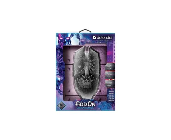 Мишка Defender AddOn GM-702L USB Black (52702), зображення 4 Мишка Defender AddOn GM-702L USB Black (52702), зображення 4