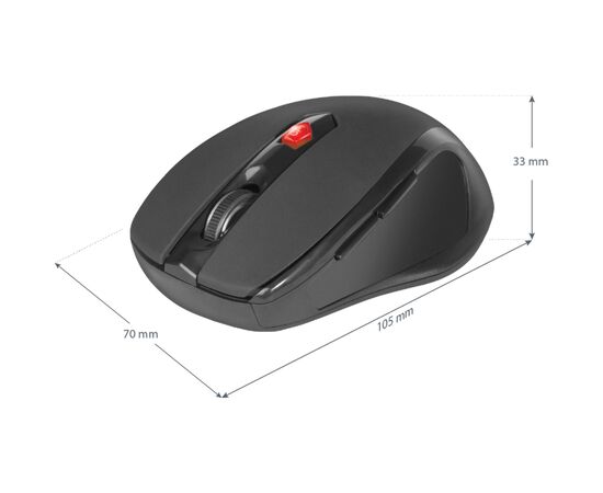 Мышка Defender Ultra MM-315 Wireless Black (52315), изображение 4 Мышка Defender Ultra MM-315 Wireless Black (52315), изображение 4