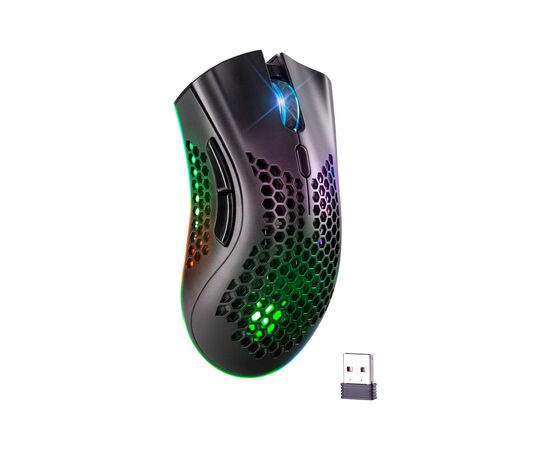 Мишка Defender Warlock GM-709L RGB Wireless Black (52709), зображення 2 Мишка Defender Warlock GM-709L RGB Wireless Black (52709), зображення 2