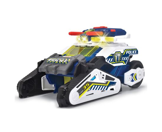 Игровой набор Dickie Toys Гибрид-спаситель Полицейский бот со звуковыми и светловыми эффектами 27 см (3794001), изображение 3 Игровой набор Dickie Toys Гибрид-спаситель Полицейский бот со звуковыми и светловыми эффектами 27 см (3794001), изображение 3