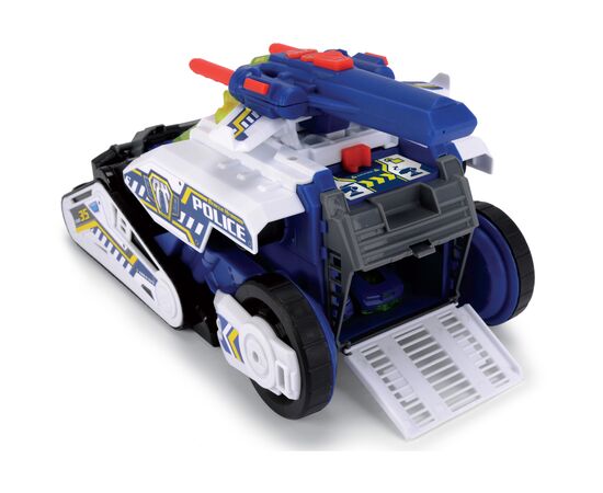 Игровой набор Dickie Toys Гибрид-спаситель Полицейский бот со звуковыми и светловыми эффектами 27 см (3794001), изображение 4 Игровой набор Dickie Toys Гибрид-спаситель Полицейский бот со звуковыми и светловыми эффектами 27 см (3794001), изображение 4