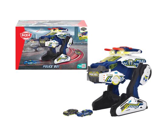 Игровой набор Dickie Toys Гибрид-спаситель Полицейский бот со звуковыми и светловыми эффектами 27 см (3794001)