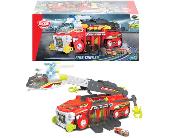 Игровой набор Dickie Toys Гибрид-спасатель Пожарный танкер 55 см (3799000), изображение 2 Игровой набор Dickie Toys Гибрид-спасатель Пожарный танкер 55 см (3799000), изображение 2