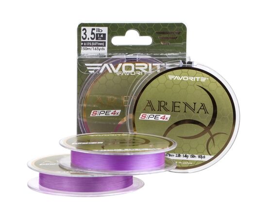Шнур Favorite Arena PE 4x 150m 0.175/0.071mm 3.5lb/1.4kg Purple (1693.10.96)