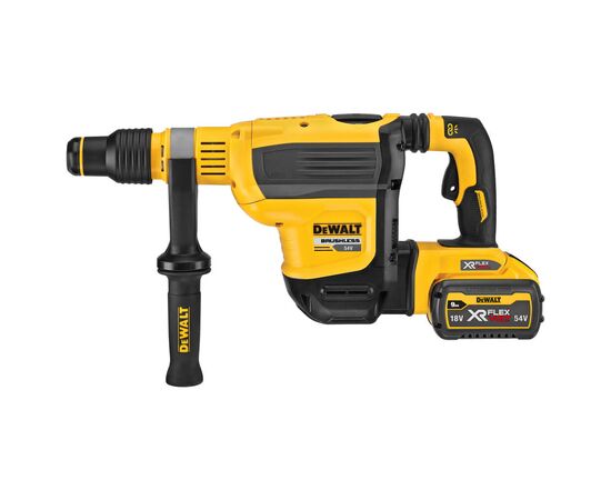 Перфоратор DeWALT бесщёточный, SDS-MAX, 54 В, 10.5 Дж, 2 реж. кейс (DCH614X2), изображение 2 Перфоратор DeWALT бесщёточный, SDS-MAX, 54 В, 10.5 Дж, 2 реж. кейс (DCH614X2), изображение 2