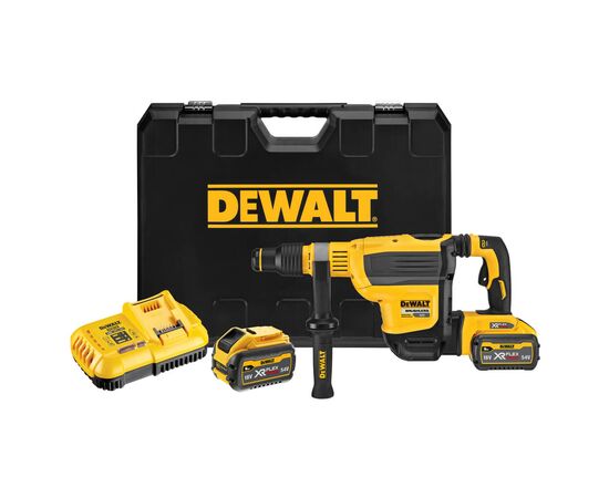 Перфоратор DeWALT бесщёточный, SDS-MAX, 54 В, 10.5 Дж, 2 реж. кейс (DCH614X2), изображение 3 Перфоратор DeWALT бесщёточный, SDS-MAX, 54 В, 10.5 Дж, 2 реж. кейс (DCH614X2), изображение 3