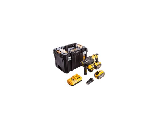 Перфоратор DeWALT бесщёточный, SDS-Plus, 54 В, 3.5 Дж, 3 реж. кейс (DCH334X2), изображение 3 Перфоратор DeWALT бесщёточный, SDS-Plus, 54 В, 3.5 Дж, 3 реж. кейс (DCH334X2), изображение 3