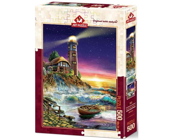 Пазл ART PUZZLE Захід сонця біля маяка, 500 елементів (4210)