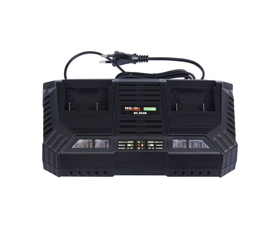 Зарядное устройство для аккумуляторов инструмента SEQUOIA 20+20V, 2.5A (SC2540)