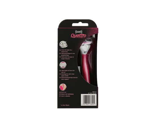 Бритва Wilkinson Sword Quattro For Women (4027800138005), изображение 2 Бритва Wilkinson Sword Quattro For Women (4027800138005), изображение 2