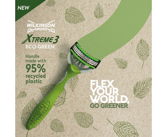 Бритва Wilkinson Sword Xtreme3 Eco Green 4 шт. (4027800175000), зображення 4 Бритва Wilkinson Sword Xtreme3 Eco Green 4 шт. (4027800175000), зображення 4