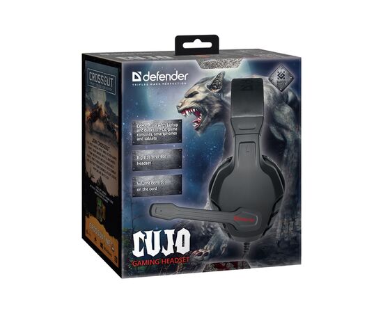 Наушники Defender Сujo Black-Red (64505), изображение 10