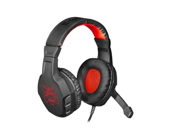 Наушники Defender Сujo Black-Red (64505), изображение 3