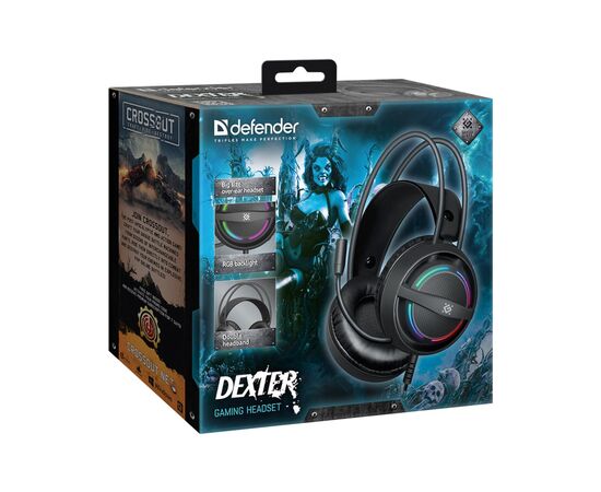 Наушники Defender Dexter RGB Black (64595), изображение 8