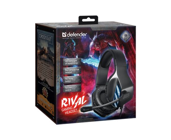 Наушники Defender Rival Black (64565), изображение 5 Наушники Defender Rival Black (64565), изображение 5