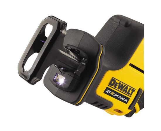 Сабельная пила DeWALT 10.8/12В XR Li-lon, бесщёточная, 2 АКБ, ЗУ, кейс TSTAK (DCS312D2), изображение 3 Сабельная пила DeWALT 10.8/12В XR Li-lon, бесщёточная, 2 АКБ, ЗУ, кейс TSTAK (DCS312D2), изображение 3