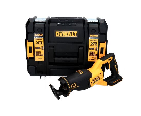 Сабельная пила DeWALT 18 В XR Li-lon, 0 - 3200 ход/мин, кейс TSTAK (без АКБ и ЗУ) (DCS382NT), изображение 2 Сабельная пила DeWALT 18 В XR Li-lon, 0 - 3200 ход/мин, кейс TSTAK (без АКБ и ЗУ) (DCS382NT), изображение 2