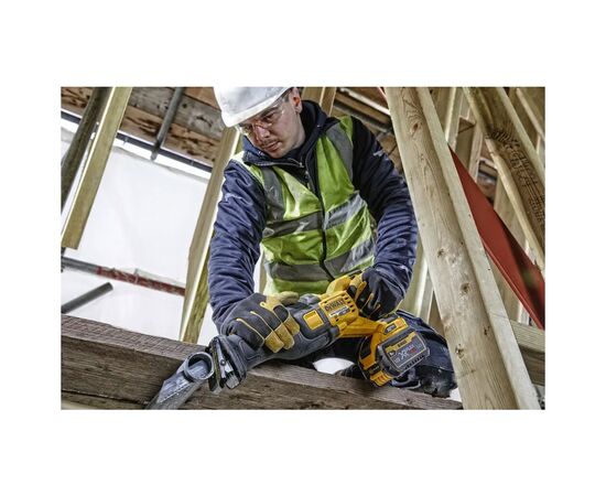 Сабельная пила DeWALT 54В XR FLEXVOLT Li-lon, 0 - 3000 ход/мин (без АКБ и ЗУ) (DCS389N), изображение 6 Сабельная пила DeWALT 54В XR FLEXVOLT Li-lon, 0 - 3000 ход/мин (без АКБ и ЗУ) (DCS389N), изображение 6