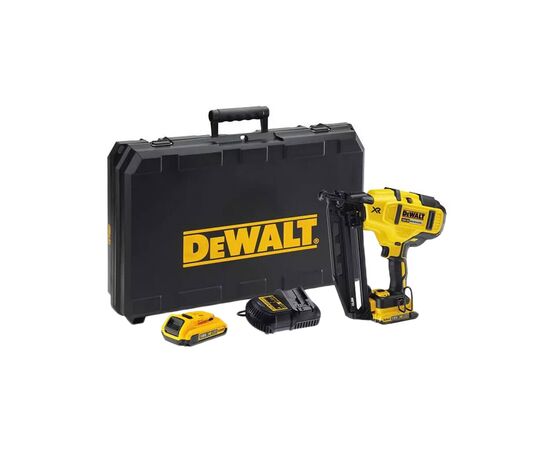 Гвоздезабиватель DeWALT 18В XR , диаметр/длина гвоздя 1.6/32-64 мм, 2 АКБ, ЗУ (DCN662D2), изображение 4 Гвоздезабиватель DeWALT 18В XR , диаметр/длина гвоздя 1.6/32-64 мм, 2 АКБ, ЗУ (DCN662D2), изображение 4
