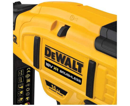 Гвоздезабиватель DeWALT 18В XR , диаметр/длина гвоздя 1.6/32-64мм (без АКБ и ЗУ) (DCN662N), изображение 2 Гвоздезабиватель DeWALT 18В XR , диаметр/длина гвоздя 1.6/32-64мм (без АКБ и ЗУ) (DCN662N), изображение 2