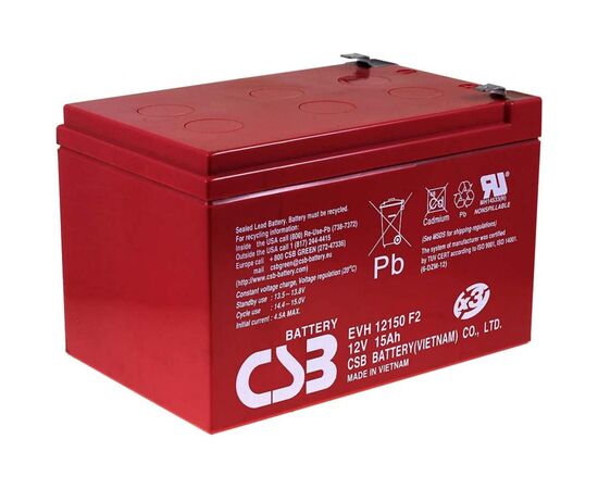 Батарея к ИБП CSB EVH12150, 12V 15Ah (EVH12150)