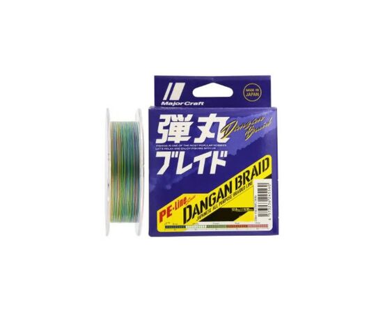 Шнур Major Craft Dangan Braid X8 200m MultiCam 1.0/0.13mm 20lb/8.4kg (772.73.57)