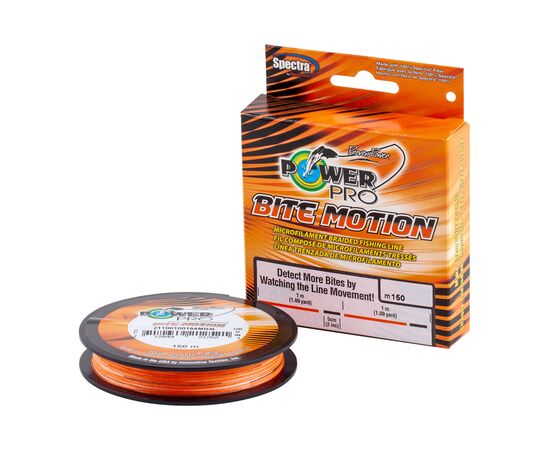 Шнур Power Pro Bite Motion Orange Black 150m 0.10mm 11lb/5.0kg (2266.78.67)