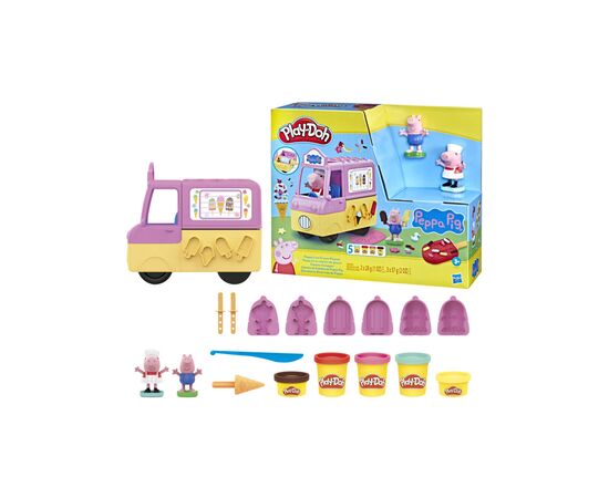 Набор для творчества Hasbro Play-Doh Машинка с мороженым Свинки Пеппы (F3597), изображение 3 Набор для творчества Hasbro Play-Doh Машинка с мороженым Свинки Пеппы (F3597), изображение 3