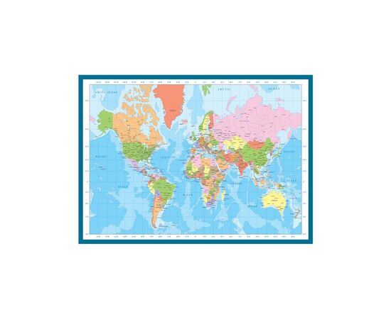 Пазл Eurographics Карта мира, 1000 элементов (6000-1271), изображение 2 Пазл Eurographics Карта мира, 1000 элементов (6000-1271), изображение 2