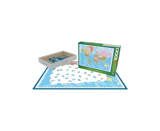 Пазл Eurographics Карта мира, 1000 элементов (6000-1271), изображение 3 Пазл Eurographics Карта мира, 1000 элементов (6000-1271), изображение 3