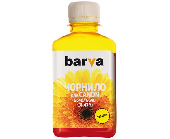 Чорнило Barva Canon GI-43 180 мл, yellow (CGI43-850)