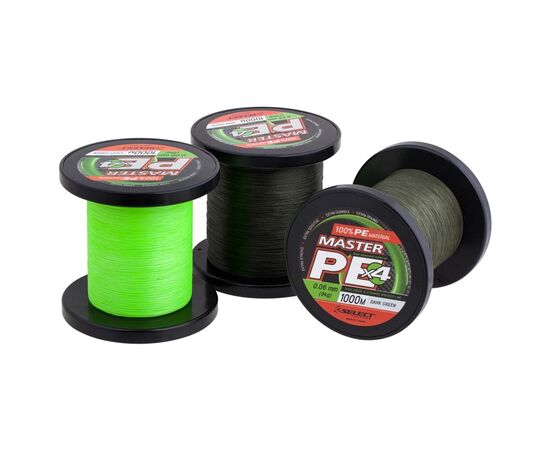 Шнур Select Master PE 1000m Dark Green 0.20mm 24kg (1870.15.91), изображение 2 Шнур Select Master PE 1000m Dark Green 0.20mm 24kg (1870.15.91), изображение 2