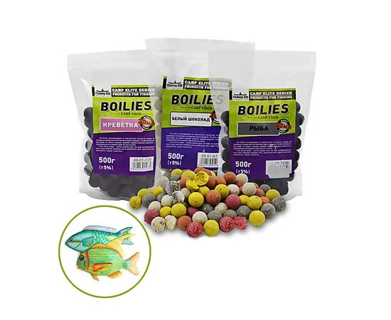 Бойл Fishing ROI Boilies Риба 20 мм 500 г (49-01-0139)