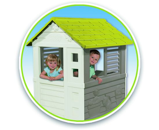 Игровой домик Smoby Радужный 110 х 98 х 127 см Серый (810721), изображение 2 Игровой домик Smoby Радужный 110 х 98 х 127 см Серый (810721), изображение 2