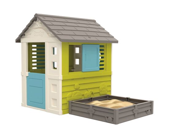 Игровой домик Smoby Садовый 2 в 1 с песочницей или грядкой 174 х 110 х 127 см (810728)