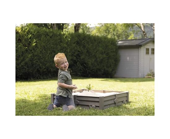 Песочница Smoby грядка 2 в 1, 76x76 см (850208), изображение 3 Песочница Smoby грядка 2 в 1, 76x76 см (850208), изображение 3