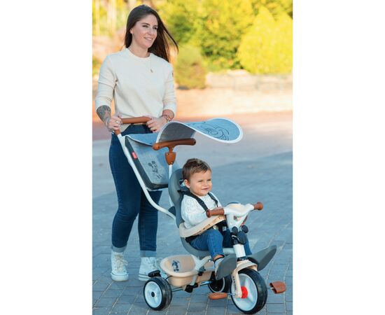 Детский велосипед Smoby Микки Маус с козырьком и багажником Серый (741402), изображение 4 Детский велосипед Smoby Микки Маус с козырьком и багажником Серый (741402), изображение 4