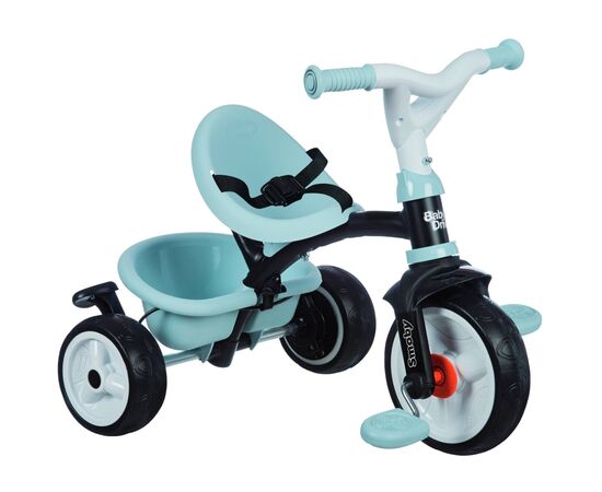 Детский велосипед Smoby Беби Драйвер с козырьком и багажником Голубовато-серый (741500), изображение 3 Детский велосипед Smoby Беби Драйвер с козырьком и багажником Голубовато-серый (741500), изображение 3