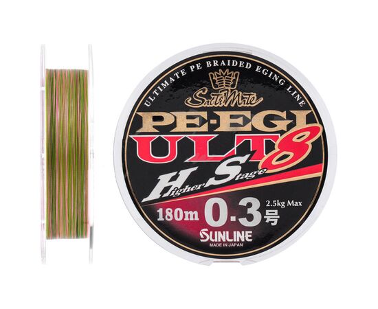 Шнур Sunline PE EGI ULT HS8 180m 0.5/0.117mm 3.9kg (1658.07.34)