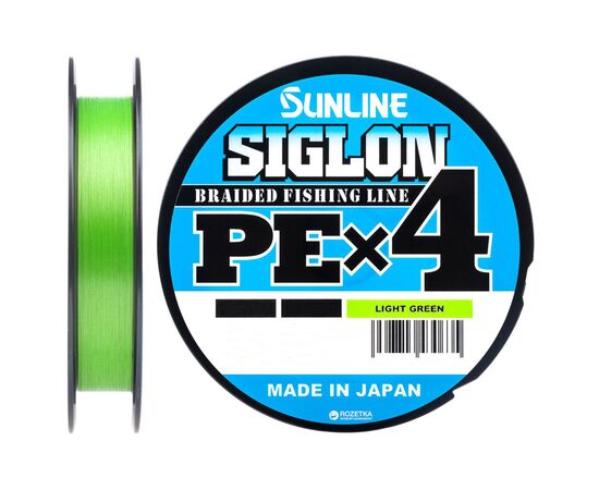 Шнур Sunline Siglon PE н4 150m 0.6/0.132mm 10lb/4.5kg Light Green (1658.09.04)